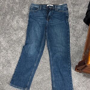 Eunina Dark Blue Straight Leg Jeans